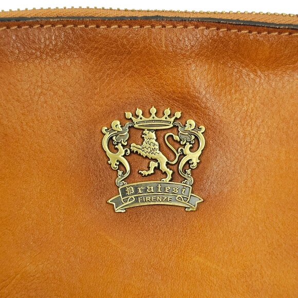 Pratesi Firenze Leather Crossbody Bag Small Brown Italian Handbag 8.5x5.5 Purse - Picture 13 of 15